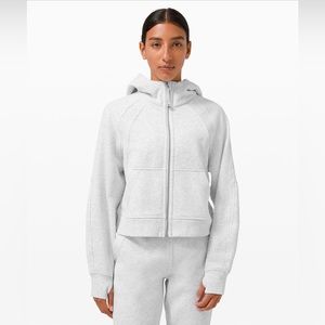 *NWT* Lululemon Scuba Oversized Full Zip hoodie, size M/L, light grey